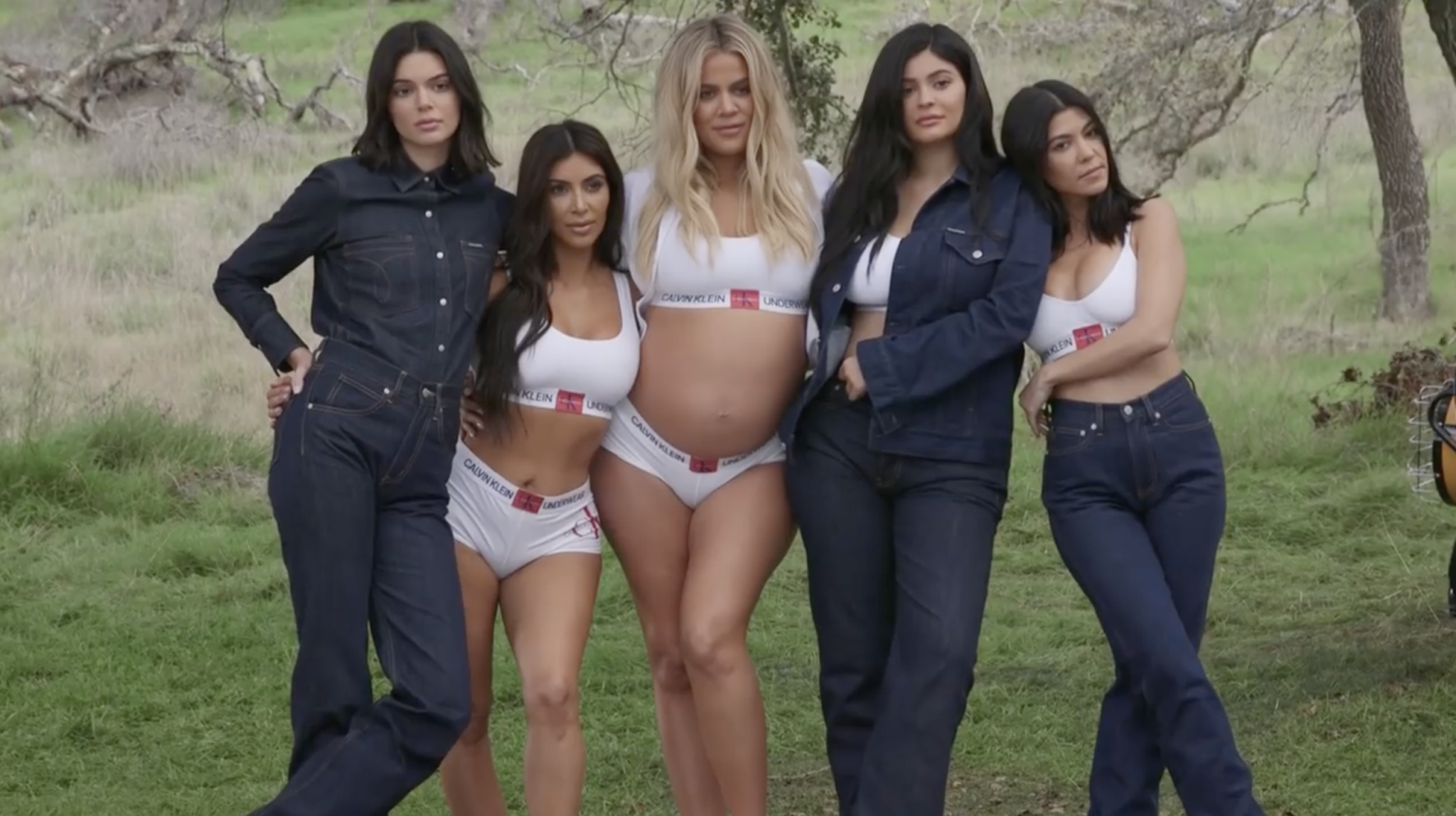 See the Kardashian-Jenner Sisters' Calvin Klein Underwear and Denim Ads