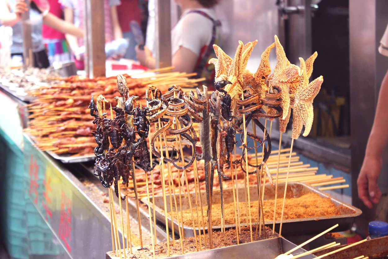 A1 Wangfujing Snack Street Snacks Beijing China d • MadameLeFo