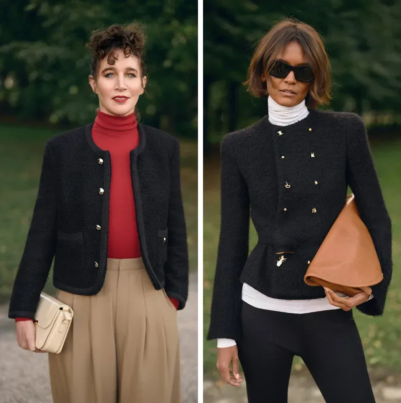 Collarless blazer 11